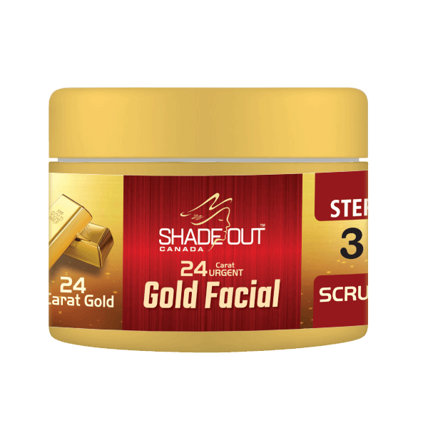 24k gold facial scrub - shadeout