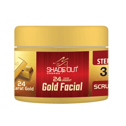 24k gold facial scrub - shadeout